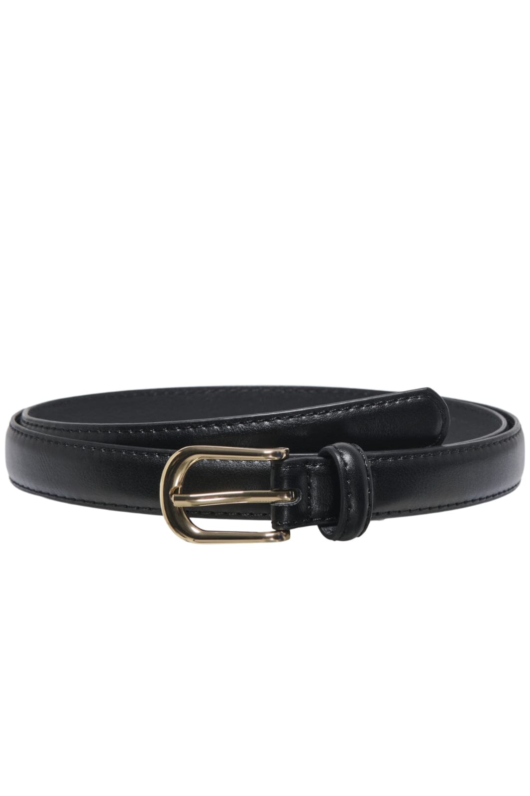 Only - Onlgina Pu Jeans Belt Acc 15350959 - 4781227 - Black Gold Buckle