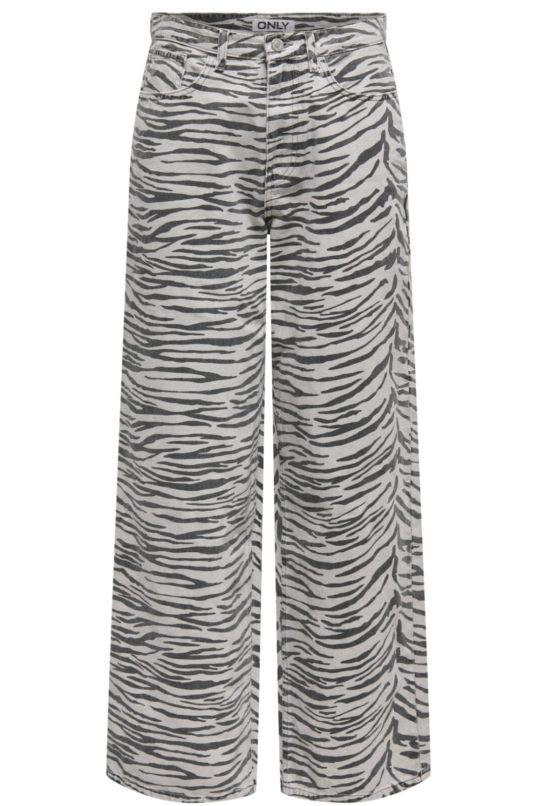 Only - Onlhope Zebra Wide Sik - 4839018 Light Grey Denim Zebra