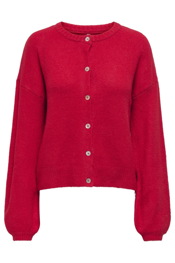 Only - Onlisabella L/S North Cardigan Knt - 4721453 Racing Red Cardigans 