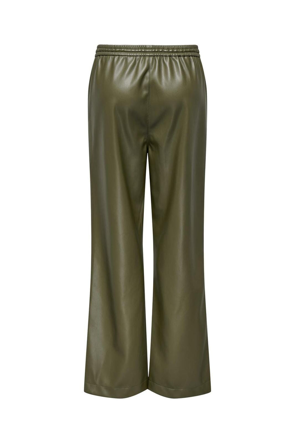 Only - Onljovana Faux Leather Trackpant - 4757191 Winter Moss