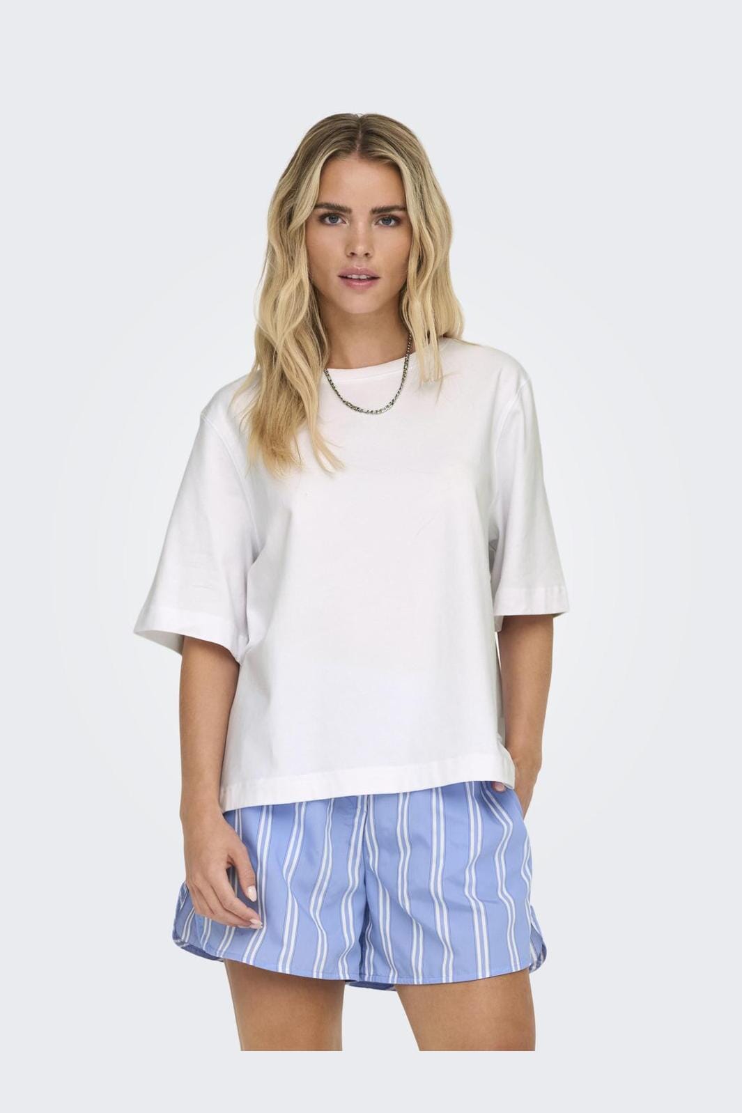 Only - Onllina S/S Boxy Tee - 3560386 White