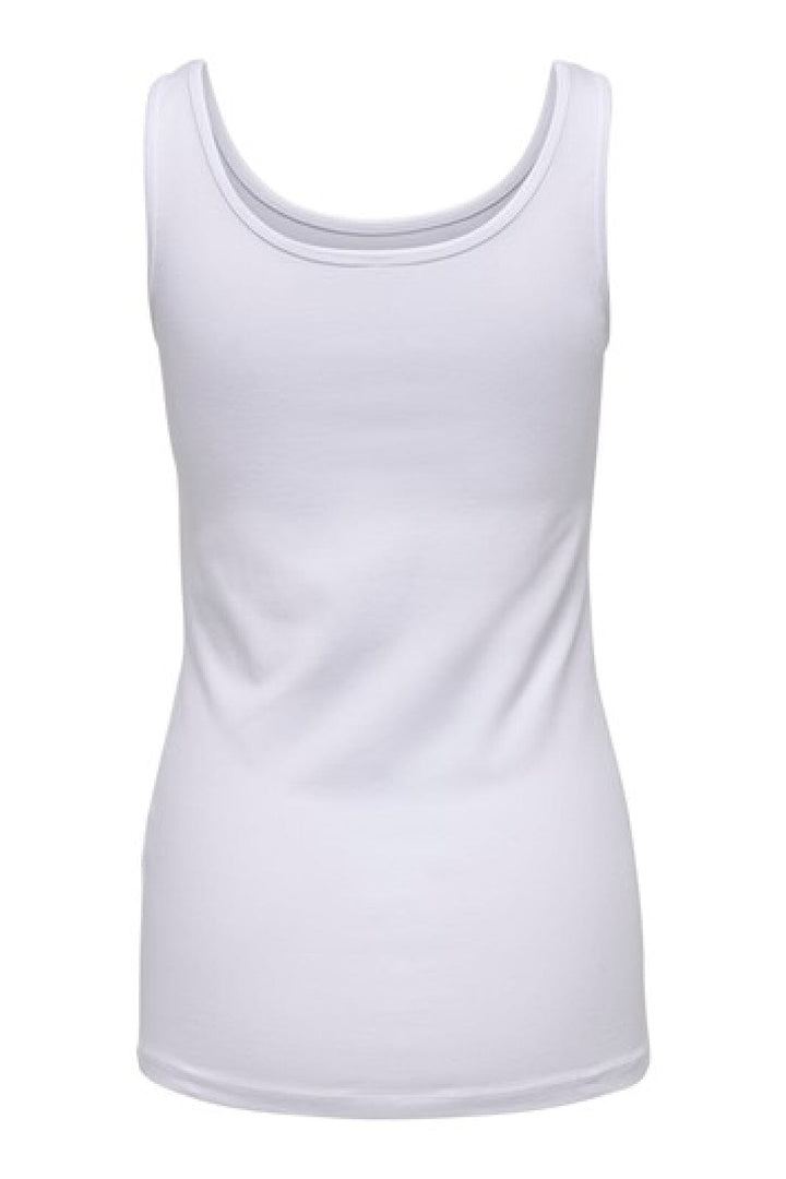 Only - Onllive Love S/L Tank Top - 1912221 White Toppe 