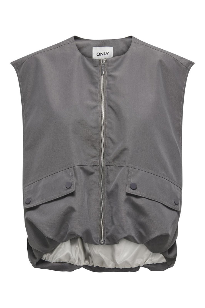 Only - Onlmary Life Waistcoat - 4650705 Plum Kitten Pumice Stone Lining