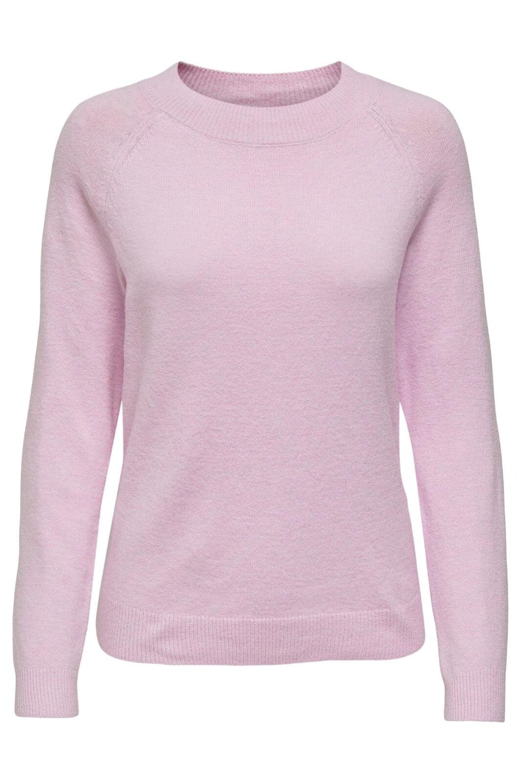 Only - Onlrica Life L/S Pullover Knt - 4043939 Pastel Lavender W. Melange