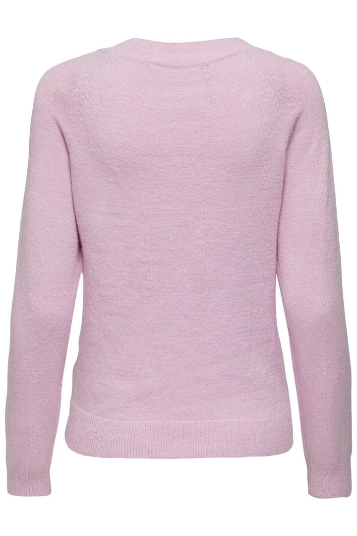 Only - Onlrica Life L/S Pullover Knt - 4043939 Pastel Lavender W. Melange