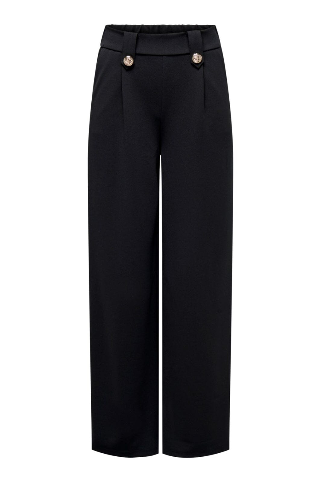 Only - Onlsania Tie Button Pant - 4282448 Black Bukser 