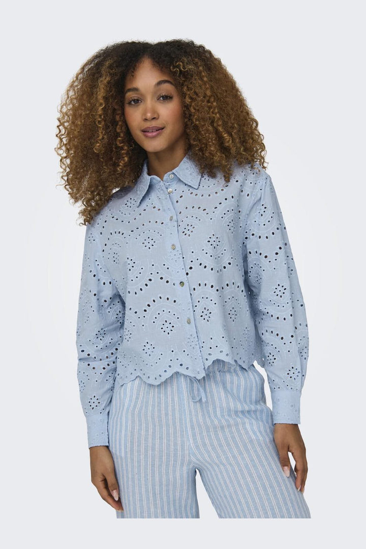 Only - Onlvalais L/S Shirt - 4488518 Cashmere Blue