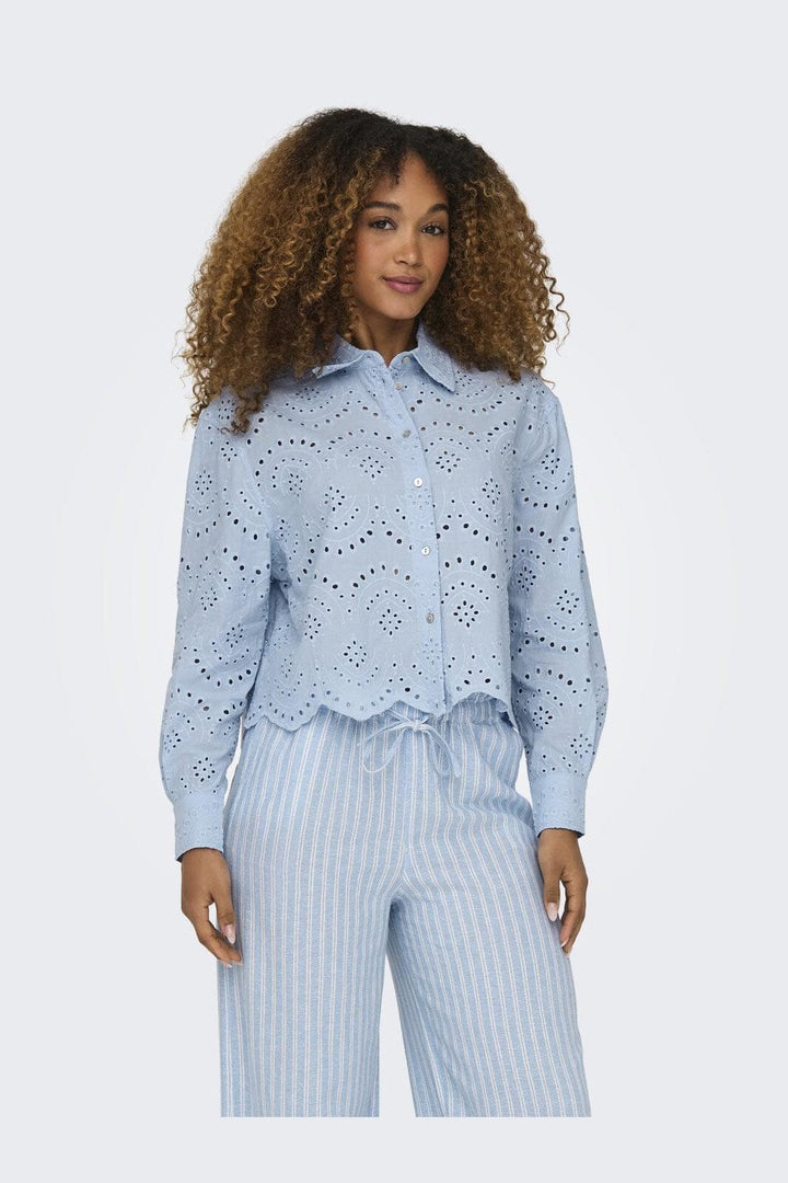 Only - Onlvalais L/S Shirt - 4488518 Cashmere Blue