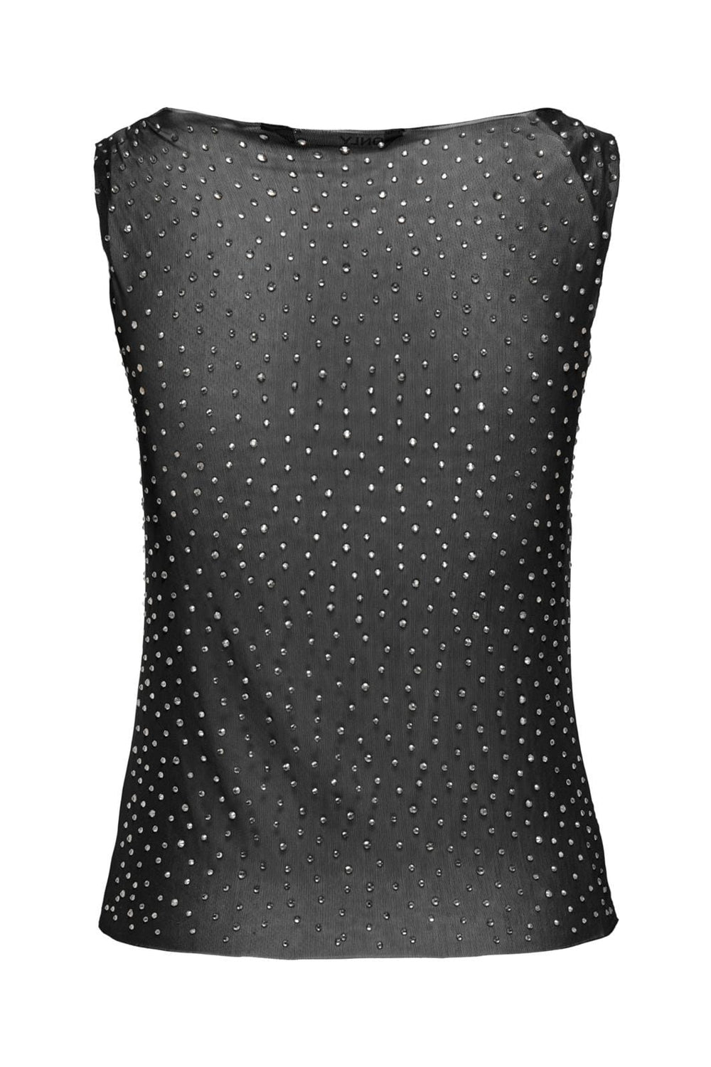 Only - Pgshiny S/L Mesh Top - 4565891 Black Silver Studs