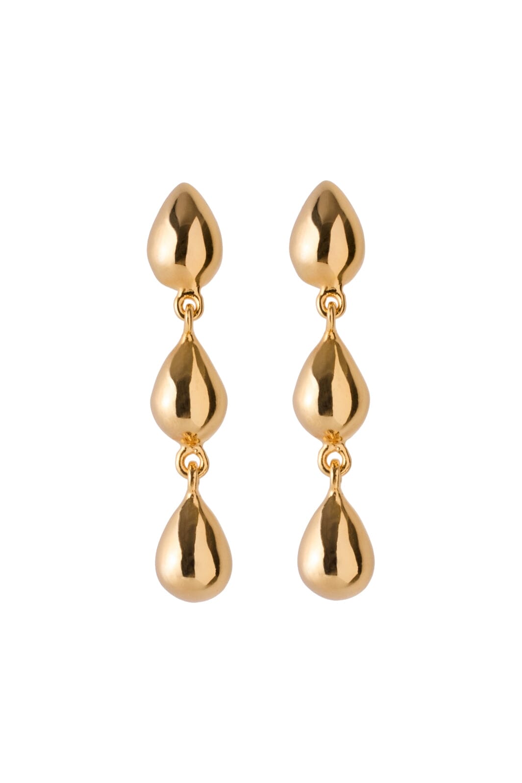 Pernille Corydon Jewellery - Rain Earrings - Goldplated Øreringe 