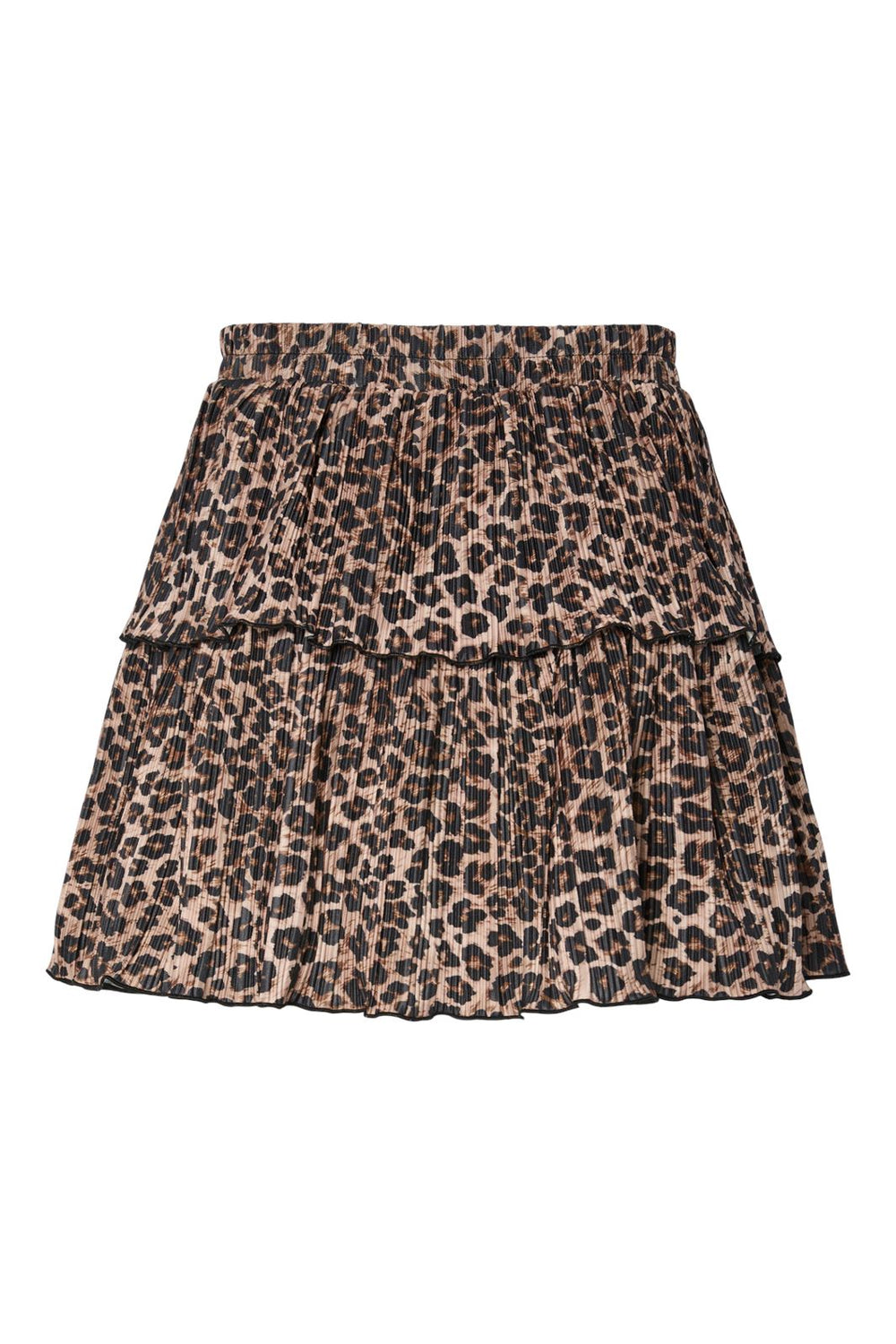 Pieces - Pcamber Short Layred Skirt - 4883687 Black Leo