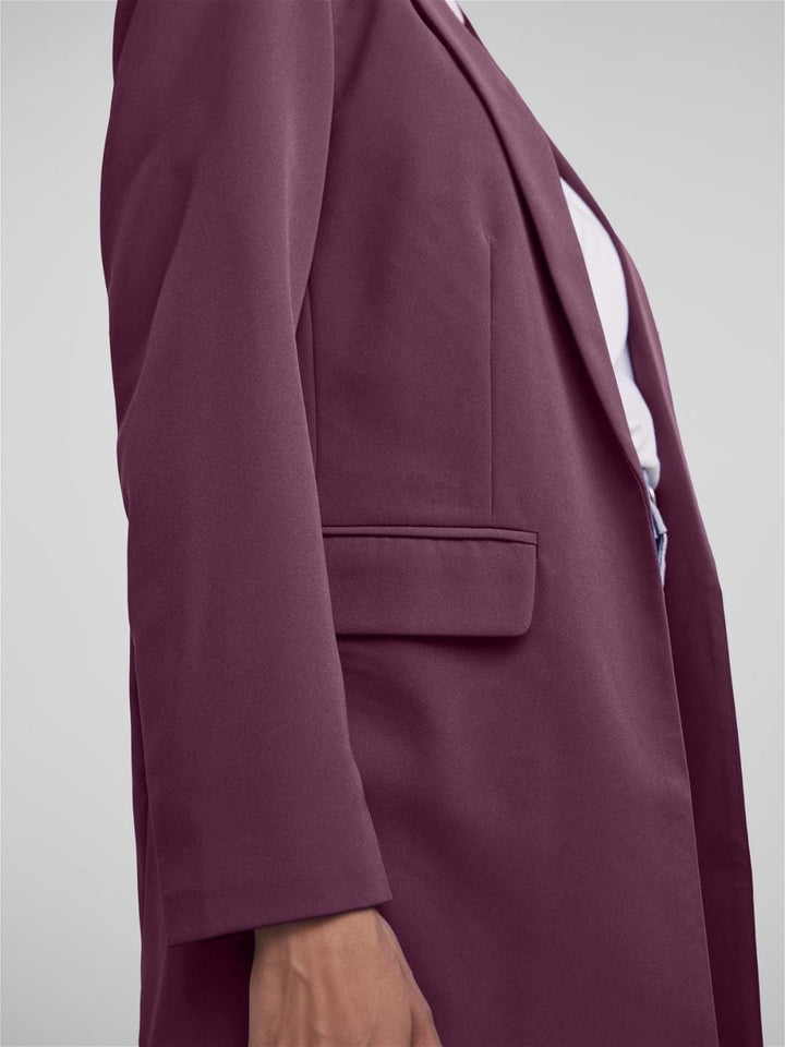 Pieces - Pcbozzy Ls Loose Blazer 17114792 - 3929925 - Grape Wine