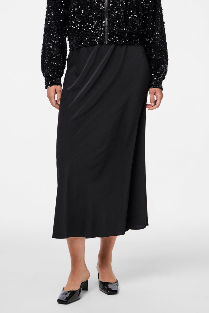 Pieces - Pcfranan Midi Skirt - Black