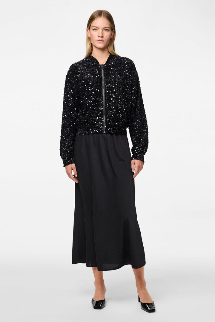 Pieces - Pcfranan Midi Skirt - Black