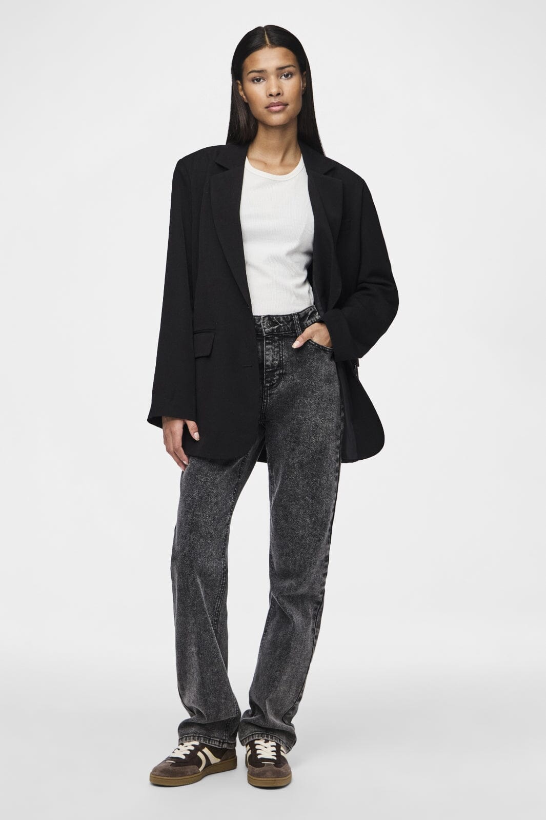 Pieces - Pckamil Ls Loose Blazer - 4738019 Black