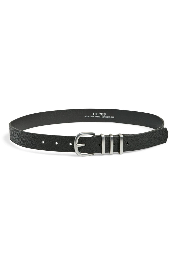 Pieces - Pclea Jeans Belt - 2709797 Black Black W/Silver