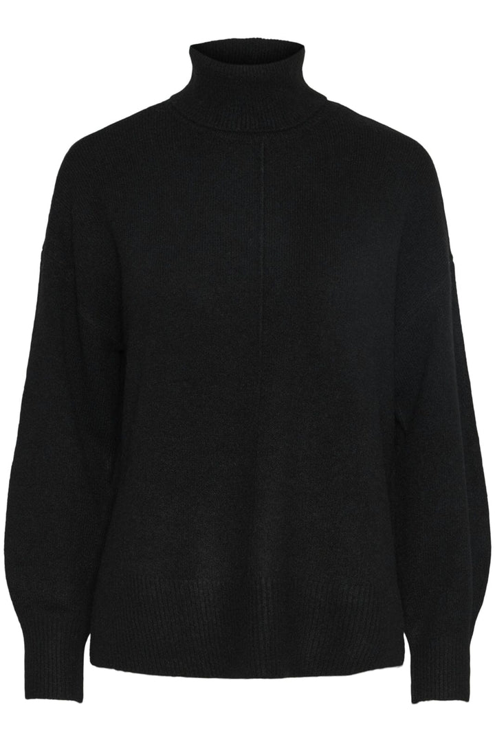 Pieces - Pcmalou Ls Rollneck Knit - 4542727 Black