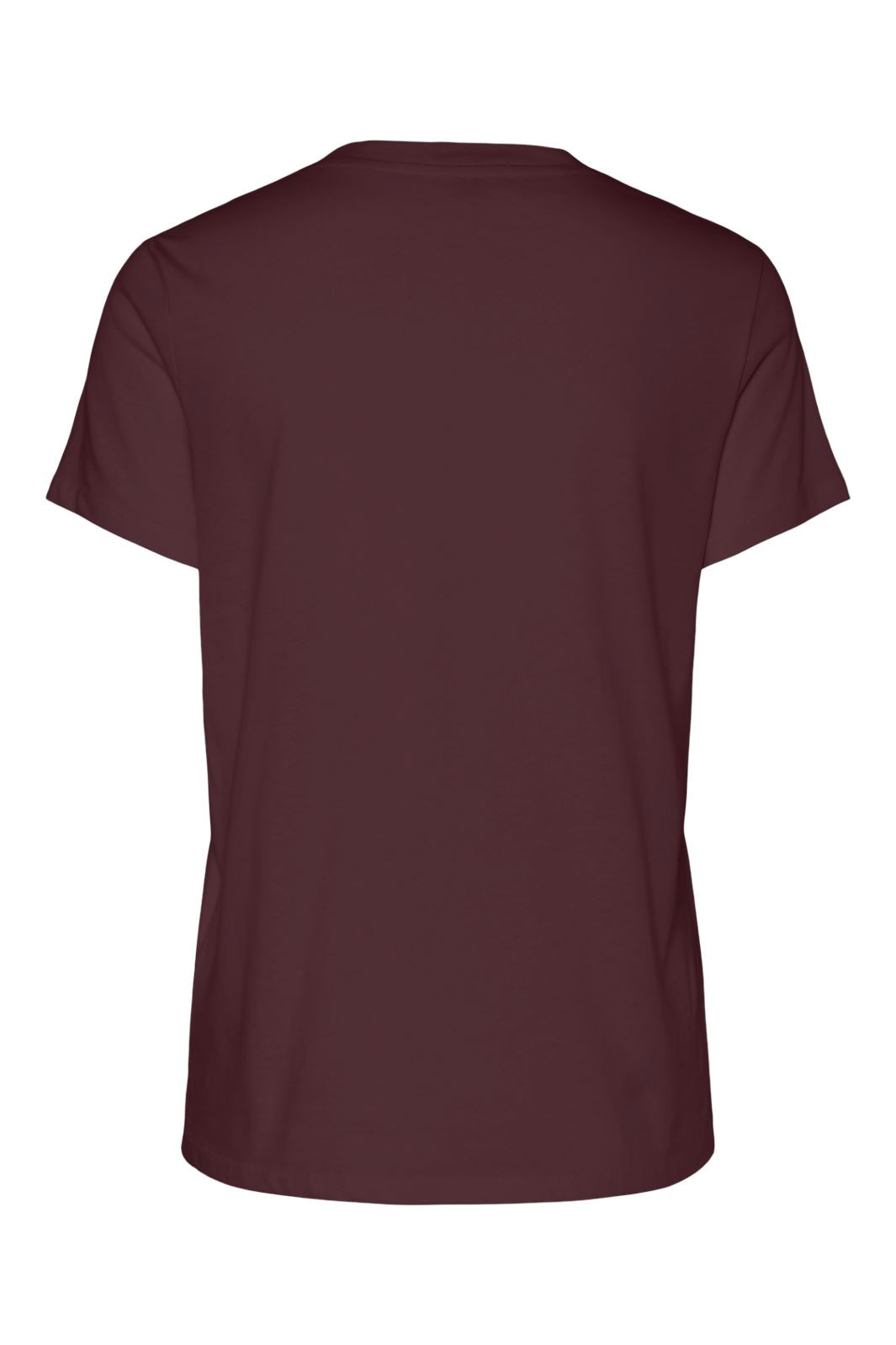 Pieces - Pcnalina Ss O-Neck Reg T-Shirt - 4830486 Tawny Port White Chicago