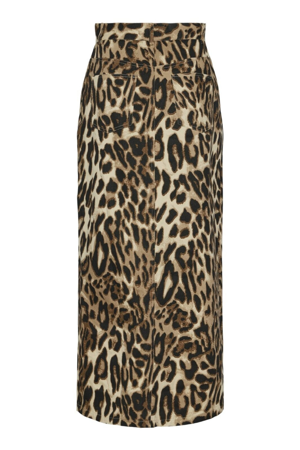 Pieces - Pcoleo Long Skirt - 4562873 Birch Leo Nederdele 