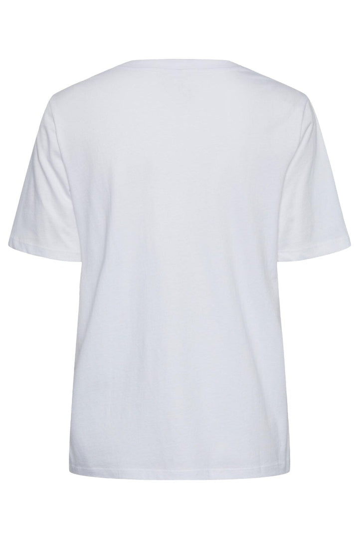 Pieces - Pcria Ss Solid Tee - 4280157 Bright White T-shirts 