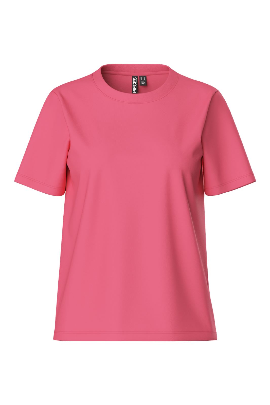 Pieces - Pcria Ss Solid Tee - 4657630 Pink Lemonade