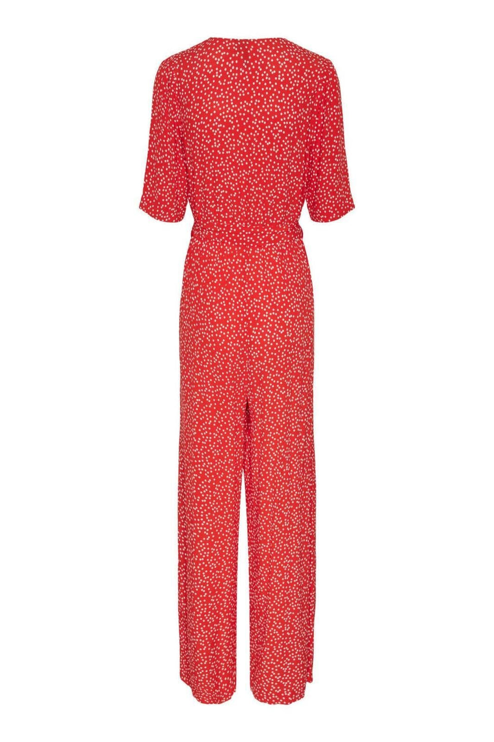 Pieces, Pcsui Ss Jumpsuit Pa, Poinciana DOT CLOUD DANCER