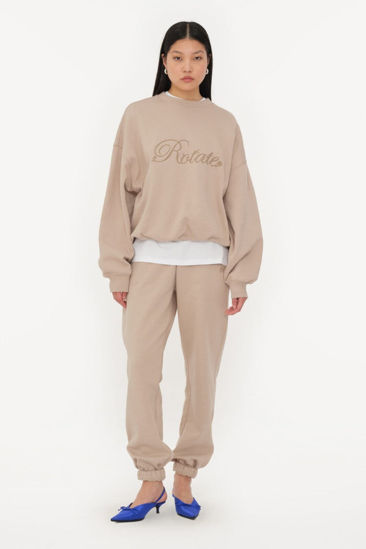 Rotate - Heavy Sweat Crewneck 1134252313 - 2313 Simply Taupe Beige Sweatshirts 