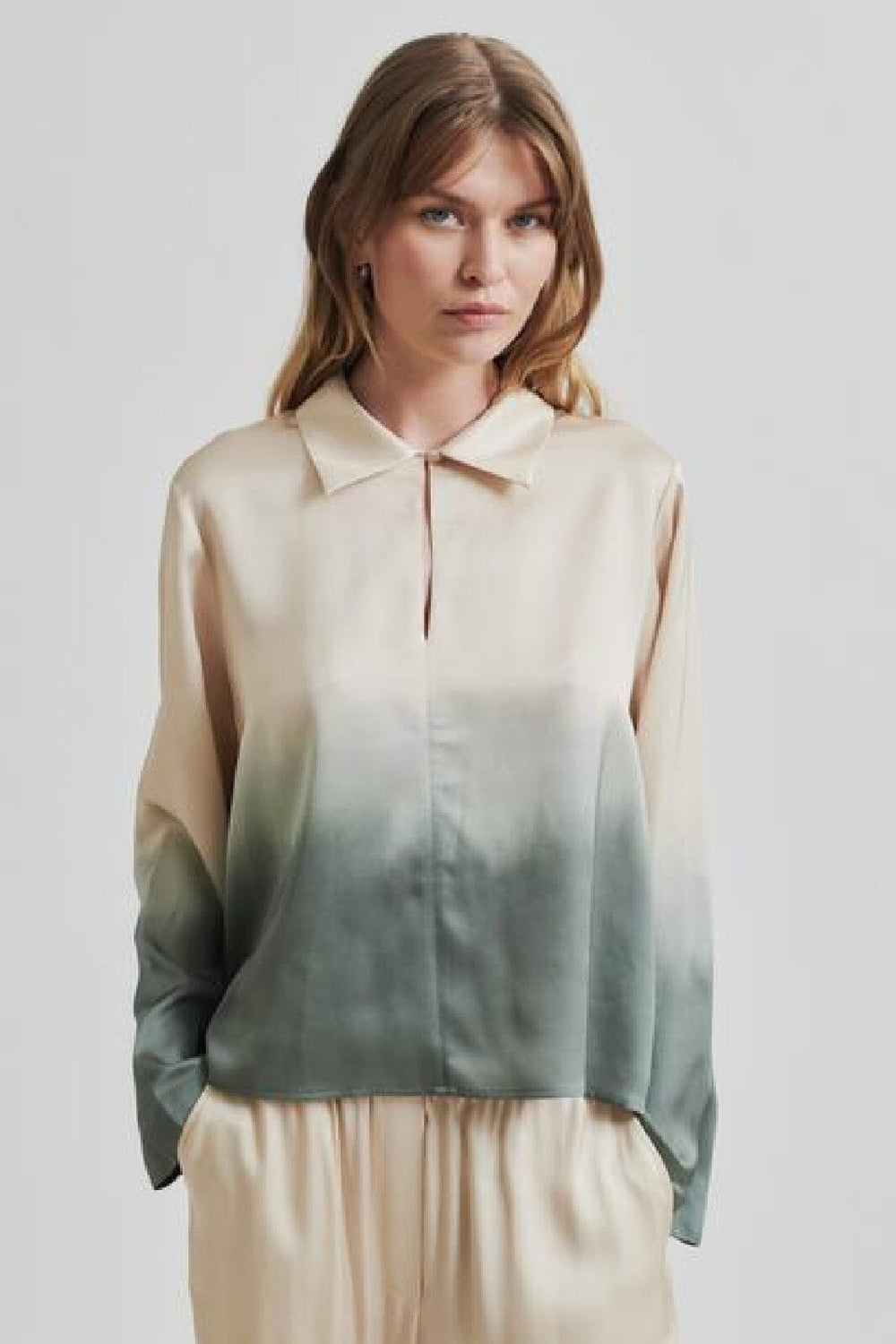 Second Female - Avora Blouse 59402 - Agave Green