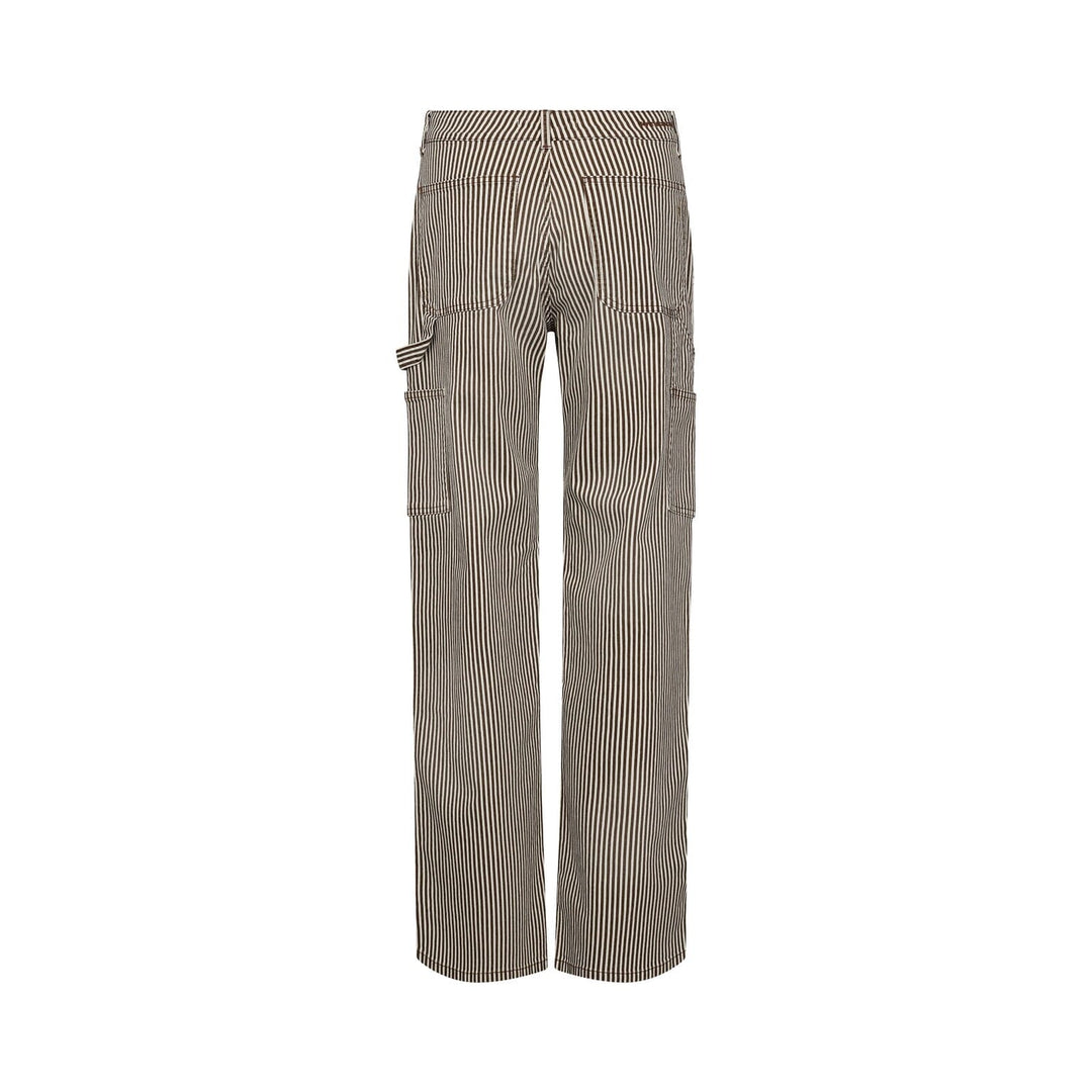 Sofie Schnoor - Snos250 Trousers - Brown Striped Bukser 