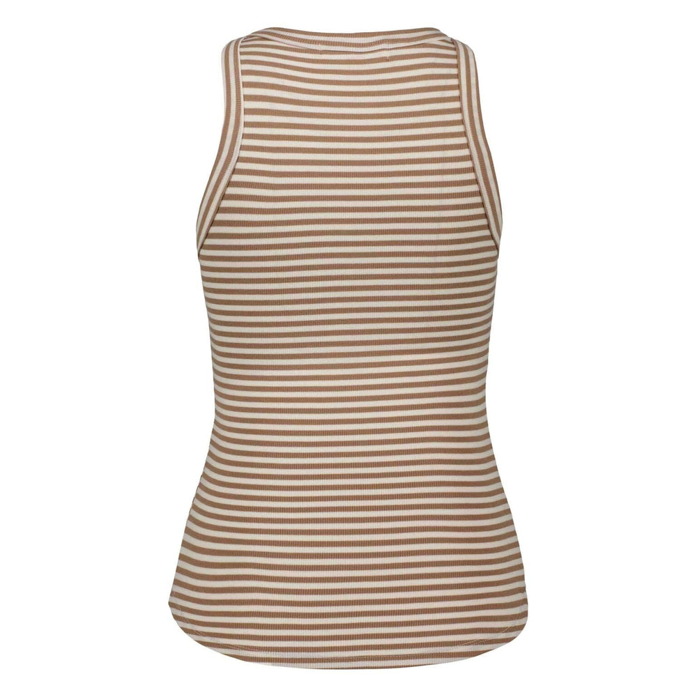 Sofie Schnoor - Snos434 Top - Beige Striped Toppe 