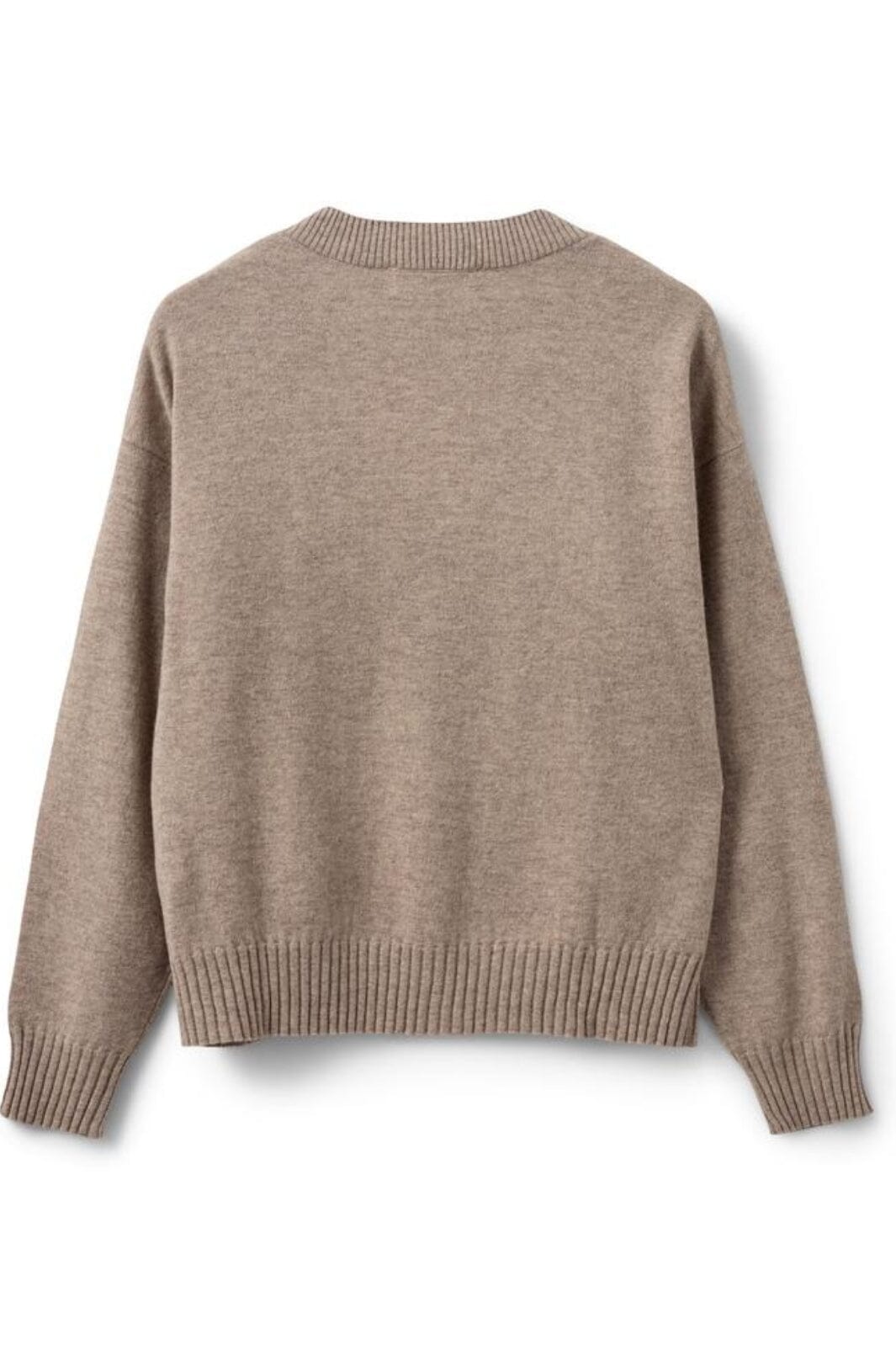 Sofie Schnoor - Snos560 Sweater - Brown Melange Strikbluser 