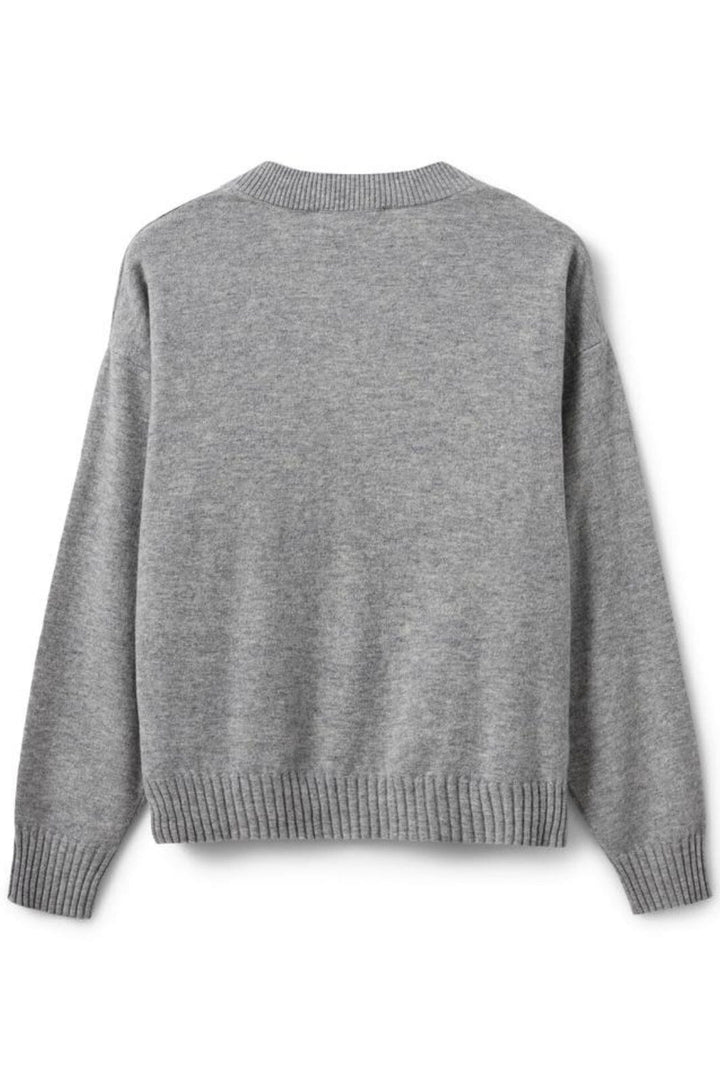 Sofie Schnoor - Snos560 Sweater - Grey Melange Strikbluser 