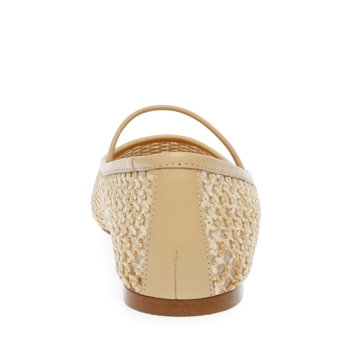 Steve Madden - Majorca Ballerina SM11003686 - GDF Gold Raffia Ballerinaer 