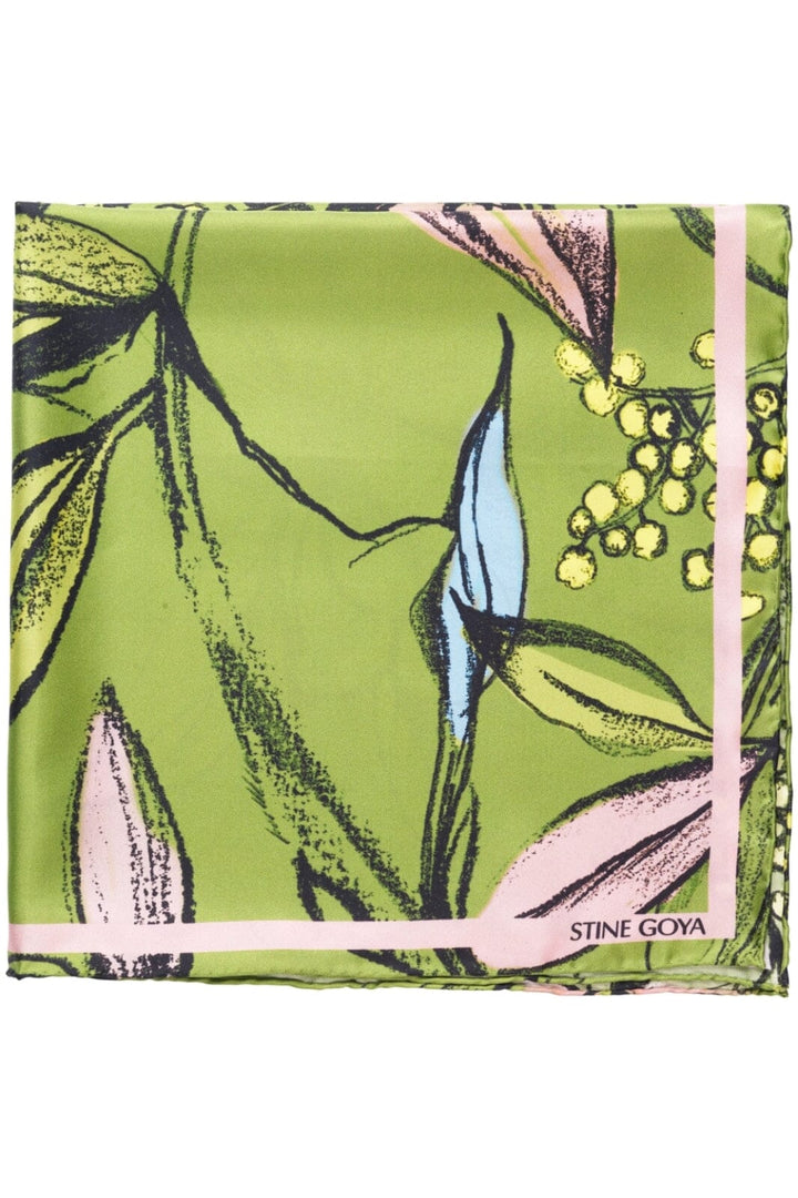 Stine Goya - 2287 Silk Scarves, Small Scarf sg-ss25-a010-2287 - Pencil Garden