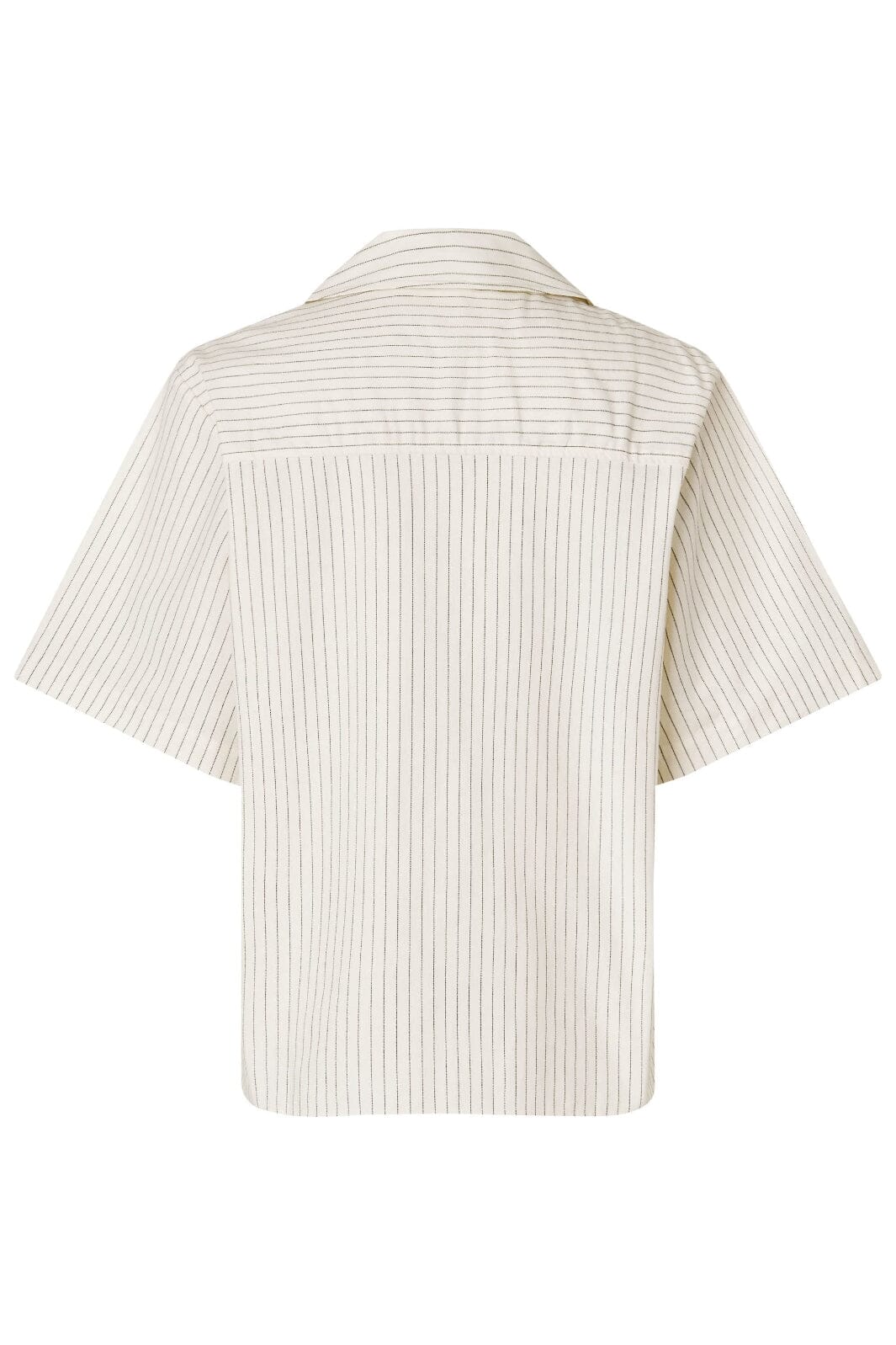 Stine Goya - 2339 Crisp Stripe Shirting, Bowling Collar Shirt sg-ss25-s016-2339 - Candle Stripe