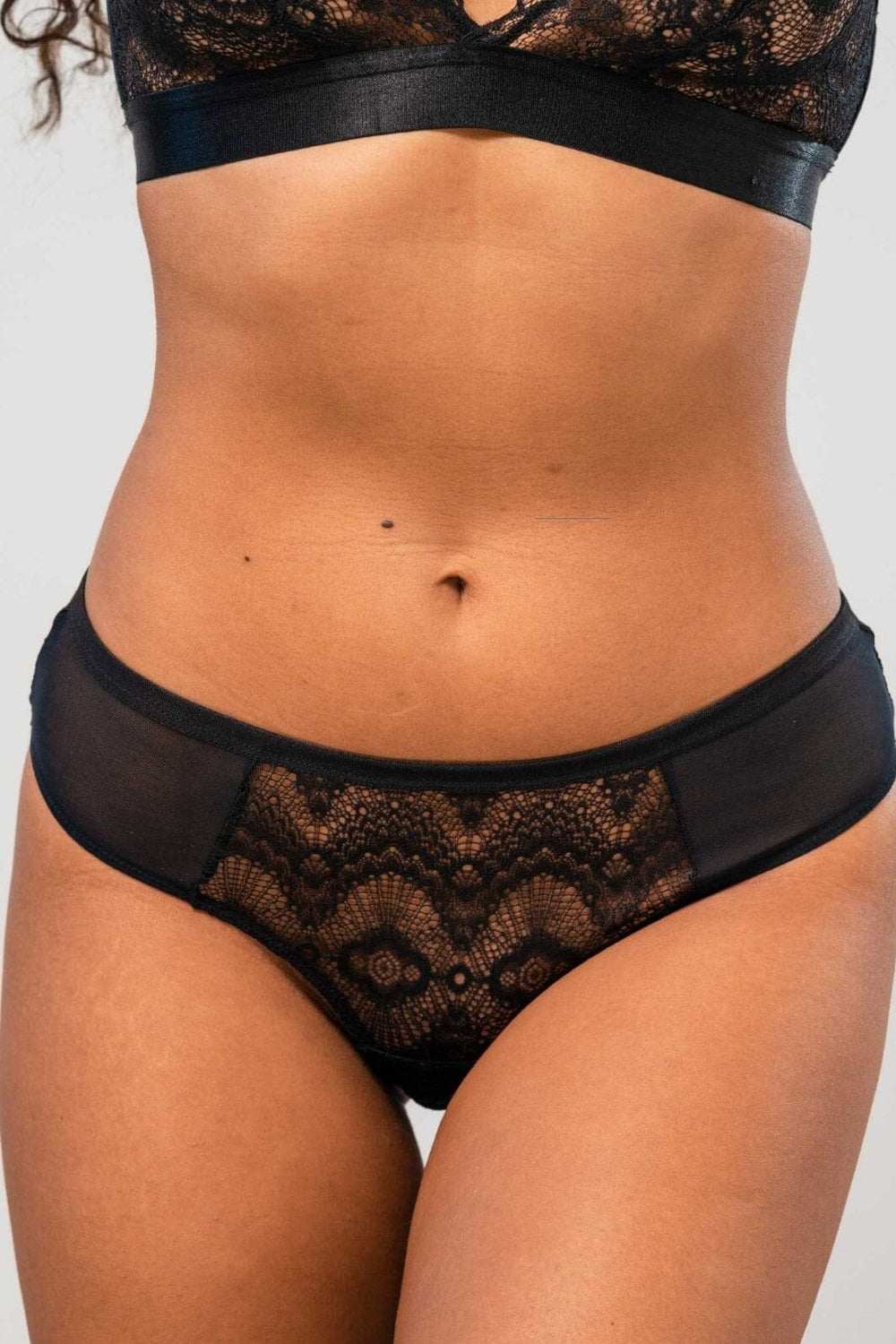 Understatement Underwear - Lace Cheeky - Black Undertøj 