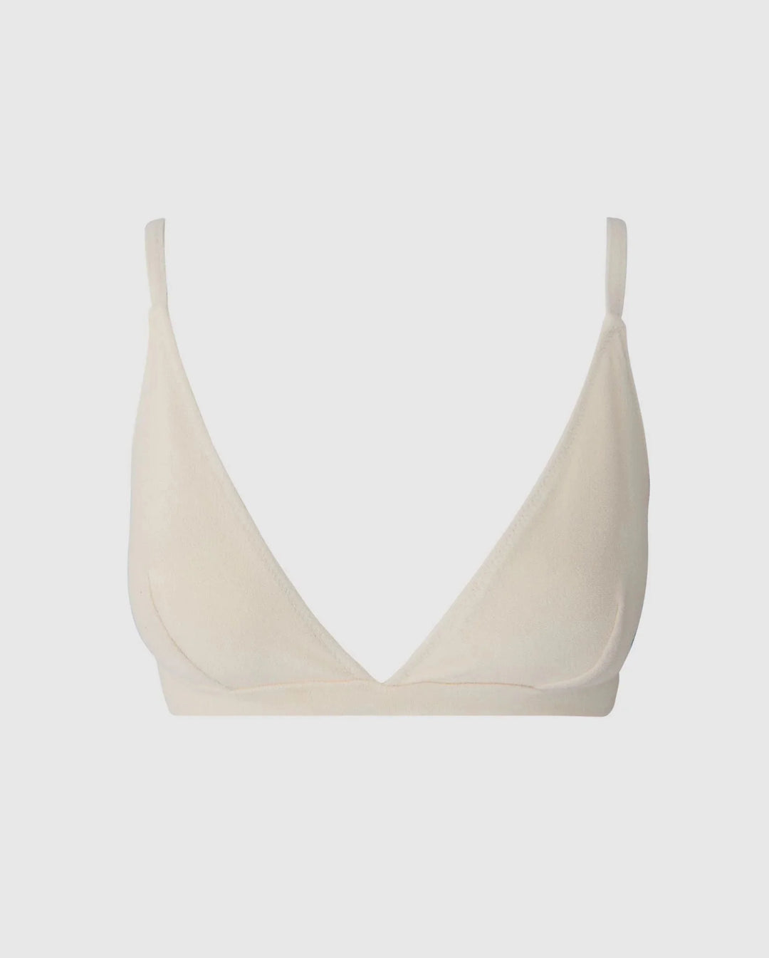 Understatement Underwear - Triangle Bikini Top - Cream Bikinier 