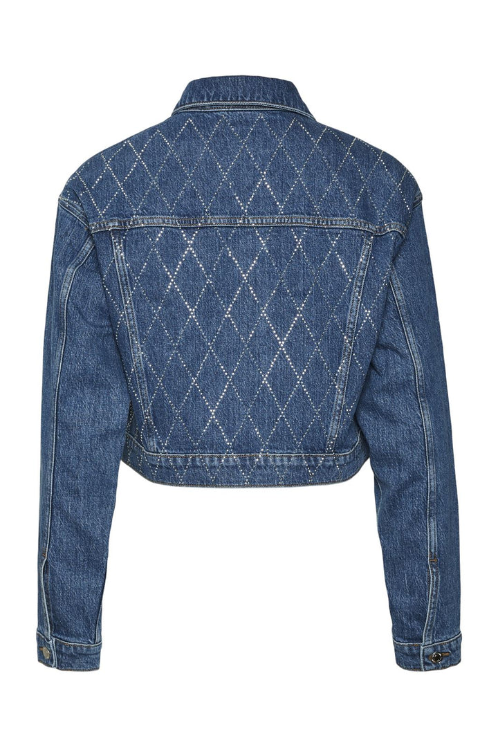 Vero Moda - Vmjessi Ls Cropped Rhine Jacket - 4652503 Medium Blue Denim