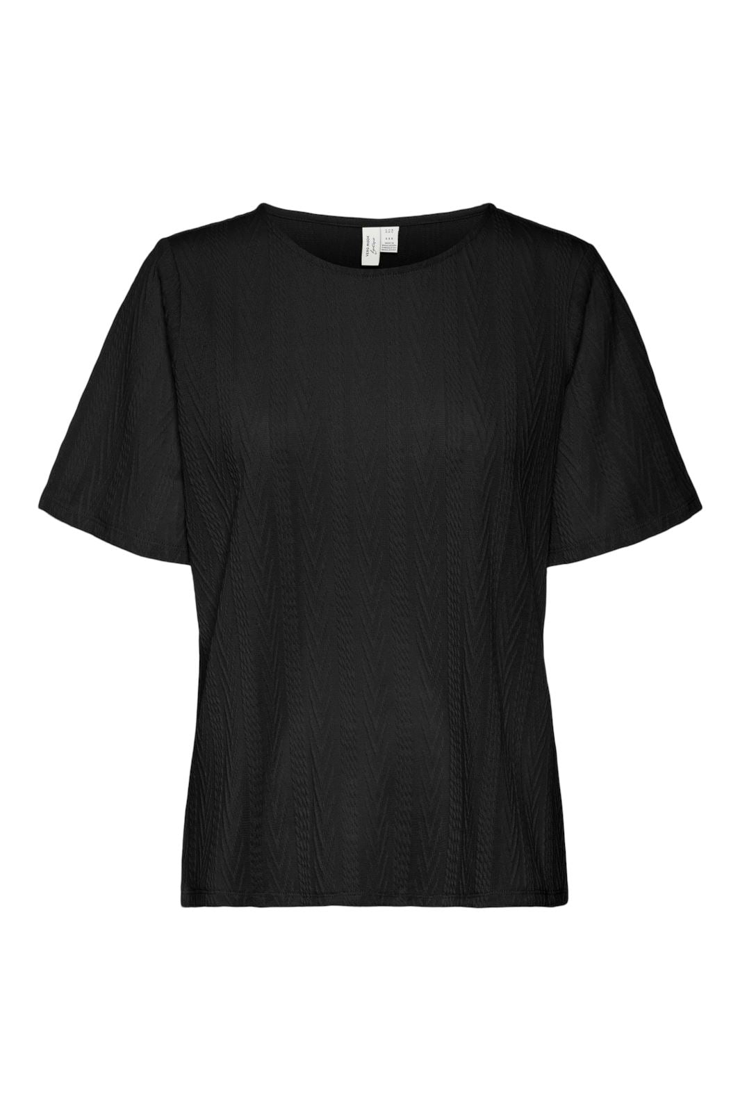 Vero Moda - Vmocasia S/S O-Neck T-Shirt Btq - 4632682 Black