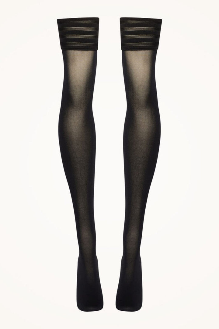 Wolford - Velvet De Luxe 50 Stay-up - 7005 Black Strømper 