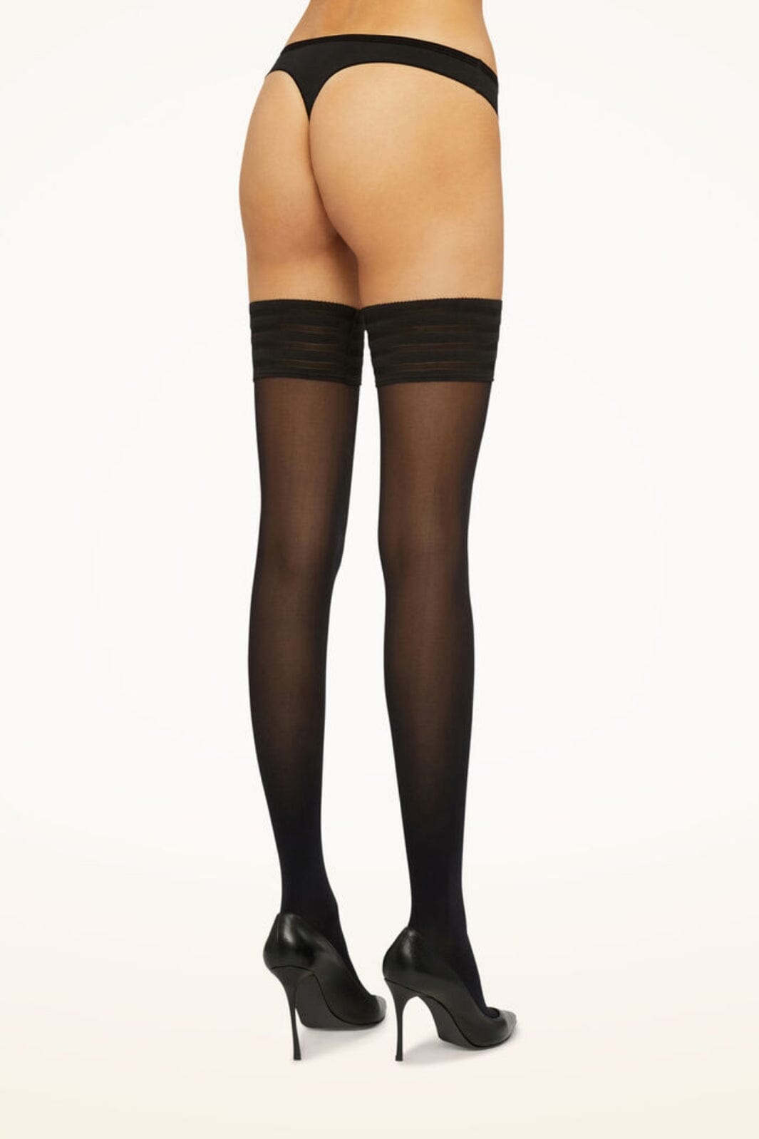 Wolford - Velvet De Luxe 50 Stay-up - 7005 Black Strømper 