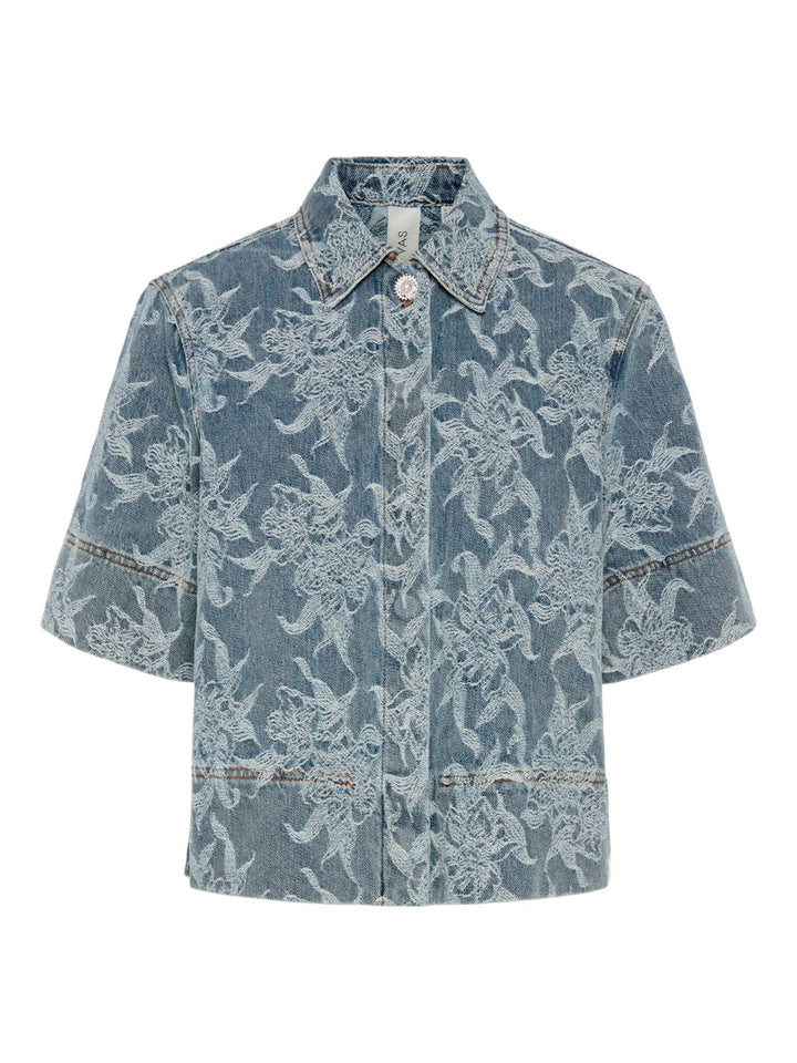 Y.A.S - Yasflamera 2/4 Denim Shirt - 4680586 Light Blue