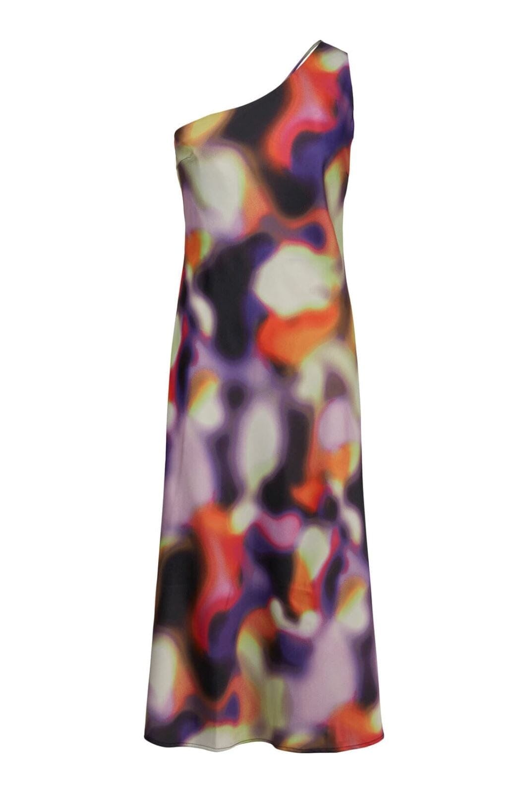 Y.A.S - Yasradient Os Strap Midi Dress S. - Prism Violet Radient print Kjoler 