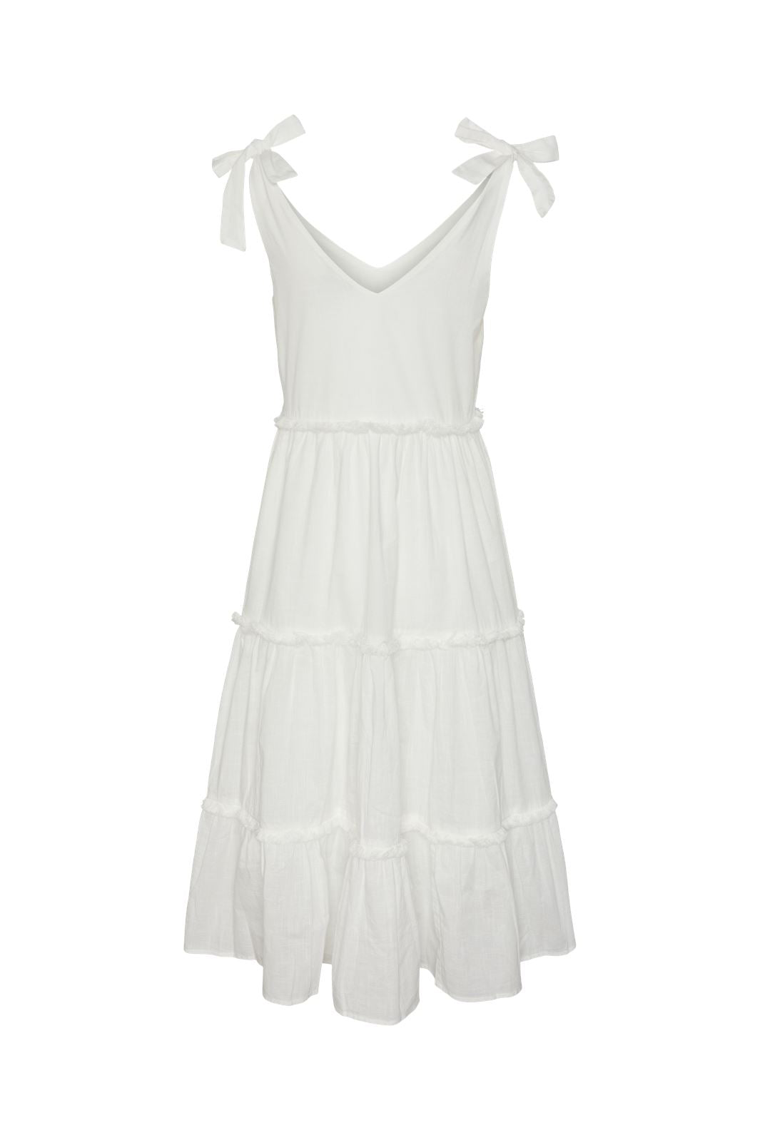 Y.A.S - Yassila Sl Midi Dress - 4461674 Star White